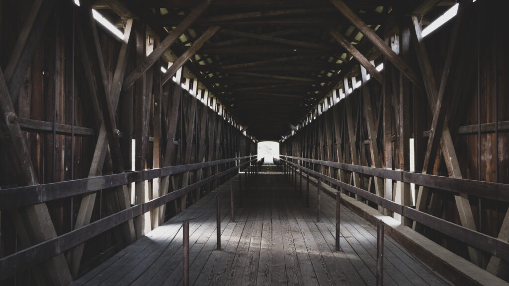 Covered Bridge Knights Ferry, California