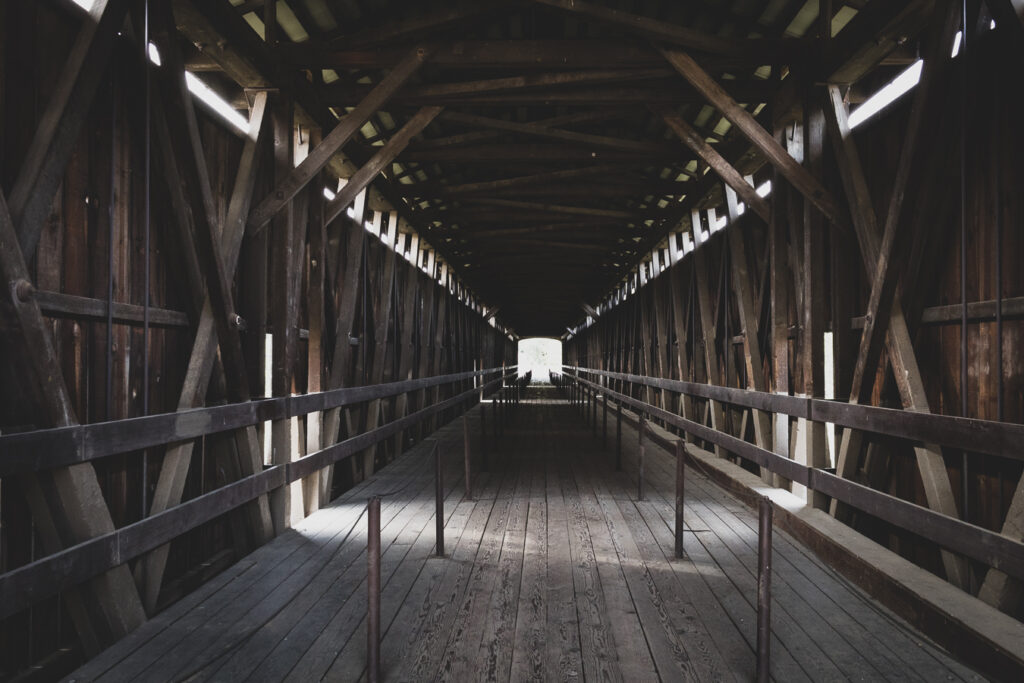 Covered Bridge Knights Ferry, California