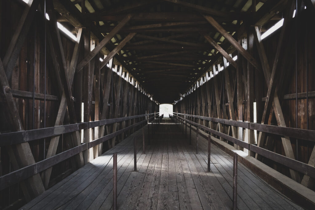 Covered Bridge Knights Ferry, California